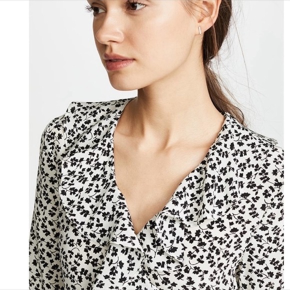 Veronica Beard Brisas Floral Wrap Silk Mini Dress Sz 6 - Picture 4 of 6